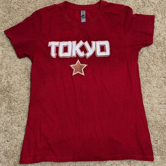 Next Level Apparel Red Tokyo Star Women's Tee - Picture 1 of 2